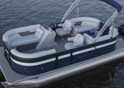 2021 Crest LX 220 SLS Tritoon Boat Cabernet/Steel
